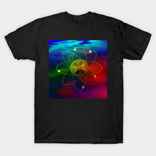 Atom and film T-Shirt by rolffimages